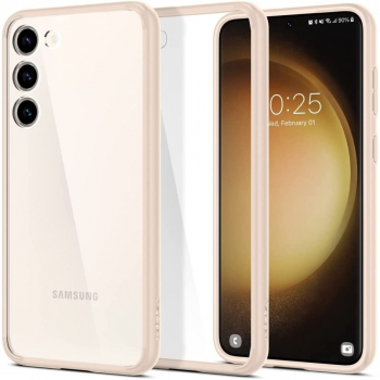 Husa de protectie compatibila cu Samsung Galaxy S23 Soft Silicon Bej 