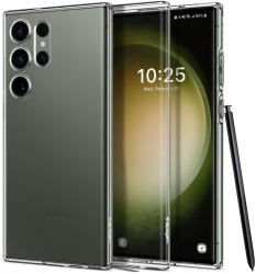 Husa Protectie pentru Samsung Galaxy S23 Ultra Grip Pro Liquid Crystal G1890 Termoplastic Clear 