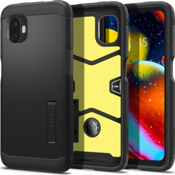 Husa de protectie compatibila cu Samsung Galaxy Xcover 6 Pro Tough Armor cu stand TPU Negru 