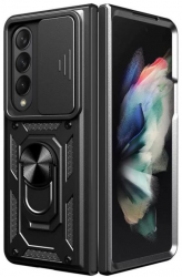 Husa de protectie compatibila cu Samsung Galaxy Z Fold 5 CamShield cu inel Negru 