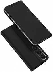 Husa Protectie pentru Sony Xperia 1 V Grip Pro Skin Pro G1508 Piele ecologica Negru 
