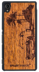 Husa de protectie compatibila cu Sony Xperia M4 model Tropical TPU Maro 