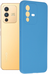 Husa de protectie compatibila cu Vivo V23 5G Soft Silicon Albastru 
