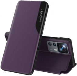 Husa de protectie compatibila cu Xiaomi 12T/Pro Piele ecologica Mov 