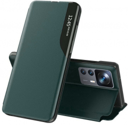 Husa Protectie pentru Xiaomi 12T/12T Pro Xtreme Armor eFold Series G2125 Piele ecologica Dark Verde 