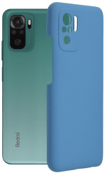 Husa de protectie compatibila cu Xiaomi Redmi Note 10 4G/Note 10S/Poco M5s Soft Edge silicon Denim Blue 