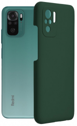 Husa de protectie compatibila cu Xiaomi Redmi Note 10 4G/Note 10S/Poco M5s Soft Edge silicon Verde inchis 