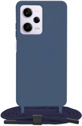 Husa pentru Xiaomi Redmi Note 12 Pro/Poco X5 Pro Techsuit Crossbody Lanyard Blue 