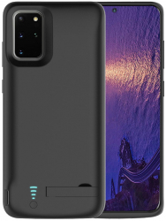 Husa de protectie cu baterie externa incorporata compatibila cu Samsung Galaxy S20 Plus 4G/5G 6000mAh Power Pro Plus Negru 