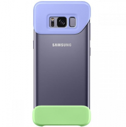 Husa de protectie din 2 piese compatibila cu Samsung Galaxy S8 Plus Silicon margini intarite Verde-Mov 