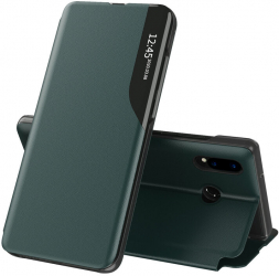 Husa de protectie flip cover compatibila cu Huawei 20 Pro eFold piele Verde 