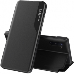 Husa de protectie flip cover compatibila cu Samsung Galaxy Note 10 Plus 4G/5G eFold piele Negru 