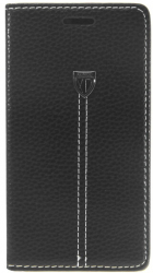 Husa de protectie flip cover compatibila cu Samsung Galaxy S6 Edge Fashion Book Case piele ecologica tip stand Negru 