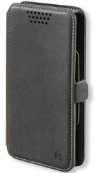 Husa de protectie flip cover compatibilitate universala diagonala maxima 4 130x68x12mm piele ecologica Negru 