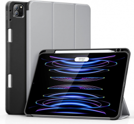 Husa de protectie flip cover pentru tableta compatibila cu Apple iPad Pro 11 2021/2022 Rebound Pencil cu stand slot pentru Pen piele e 