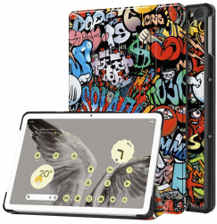 Husa de protectie flip cover pentru tableta compatibila cu Google Pixel Tablet FoldPro tip stand piele ecologica Urban Vibe Multicolor 