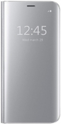 Husa de protectie pentru Huawei P20 Lite flip cover Silver 