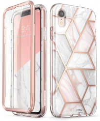 Carcasa de protectie compatibila cu iPhone XR H517 PU Marble 