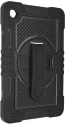 Husa de protectie pentru tableta compatibila cu Samsung Galaxy Tab A9 Plus StripeShell 360 cu bareta ajustabila silicon Negru 