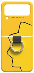 Husa de protectie pentru telefon compatibila cu Samsung Galaxy Z Flip 4 cu inel model Lisa Simpson Multicolor 