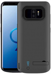 Husa Protectie pentru Samsung Galaxy S9 Plus cu Baterie de 6000mAh Elite Armor Power Pro O6827 Metal Negru 