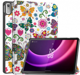 Husa de protectie tableta flip cover compatibila cu Lenovo Tab P11 Gen 2 11.5 FoldPro piele ecologica model Fluture Multicolor 