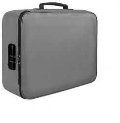 Husa depozitare acte si documente cu cifru 24.5x18.5x10cm Gri 