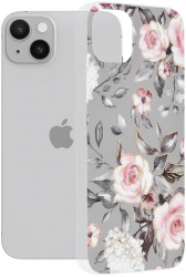 Husa pentru Apple iPhone 14 Plus Techsuit Marble Series Bloom of Ruth Gray 