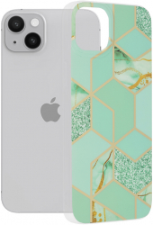 Husa pentru Apple iPhone 14 Plus Techsuit Marble Series Green Hex 