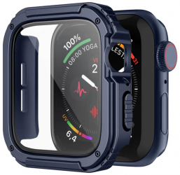 Husa pentru Apple Watch 7/8 41mm + Folie Watch Armor 360 F811 Blue 