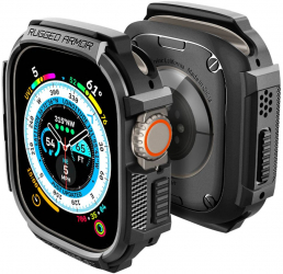 Husa pentru Apple Watch Ultra 49mm Rugged Armor F857 Black 