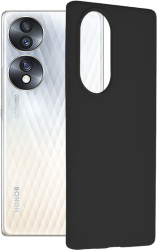 Husa Cu Grad Ridicat de Protectie pentru Honor 70 Ergonomic B2922 Siliciu Intense Darkness 