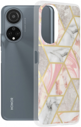 Husa Cu Grad Ridicat de Protectie pentru Honor X7 Stylish Look B2659 Thermoresistant plastic Soft Rose Hex 