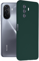 Husa Protectie pentru Huawei nova Y70 Lightweight Soft Edge Silicon Flexe G2689 Silicon Flex Dark Verde 