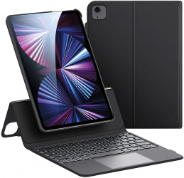 Husa pentru iPad Air 4/5 2020/2022/iPad Pro 11 2018/2020/2021/2022 Ascend Keyboard S785 Black 