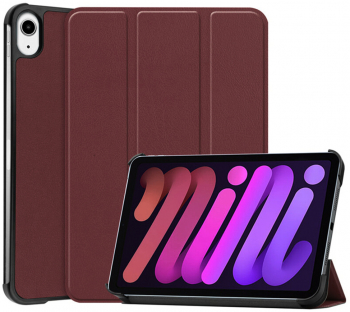 Husa Protectoare pentru Tableta iPad mini 6 2021 Heavy Duty FoldPro V301 Microfibra Elegant Ruby 