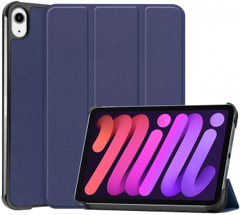 Husa Protectoare pentru Tableta iPad mini 6 2021 Precision Shell FoldPro V302 Microfibra Blue 