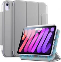 Husa pentru iPad mini 6 2021 Rebound Magnetic Z368 Silver Grey 