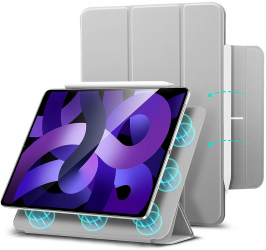 Husa pentru iPad Pro 11 2018/iPad Air 4/5 2020/2022 Rebound Magnetic Z351 Silver Grey 