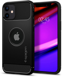 Husa pentru iPhone 12/12 Pro Spigen Rugged Armor Black 