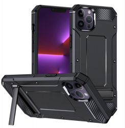 Husa pentru iPhone 13 Pro Hybrid Armor Kickstand M626 Metal Black 