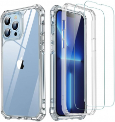 Husa pentru iPhone 13 Pro Max + 2x Folie Air Armor Z499 Clear 