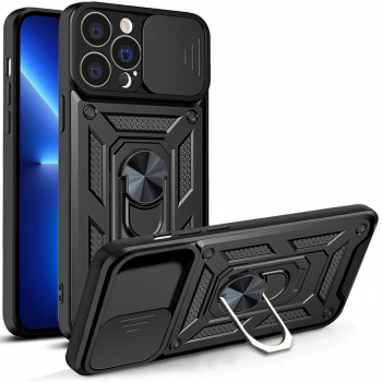 Husa pentru iPhone 13 Pro Max CamShield Series Poliuretan Black 