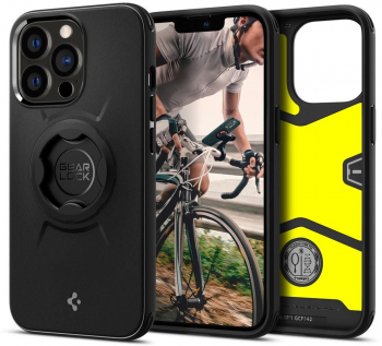 Husa Protectie pentru iPhone 13 Pro Ergonomic Gearlock Bike Mount O3495 Lexgard Negru 