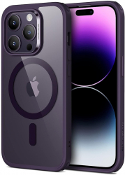 Husa pentru iPhone 14 Pro Classic Hybrid HaloLock Z444 Clear Purple 