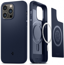 Husa pentru iPhone 14 Pro Spigen Mag Armor Navy Blue 