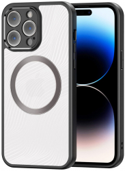 Husa pentru iPhone 14 Pro Max Aimo MagSafe Series Poliuretan Black 