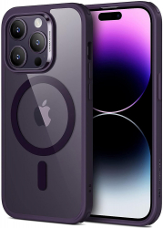 Husa pentru iPhone 14 Pro Max Classic Hybrid HaloLock Z447 Clear Purple 