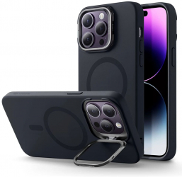 Husa pentru iPhone 14 Pro Max Cloud Soft HaloLock Kickstand Z420 Black 