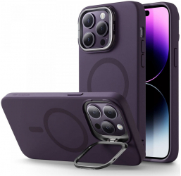 Husa pentru iPhone 14 Pro Max Cloud Soft HaloLock Kickstand Z421 Purple 